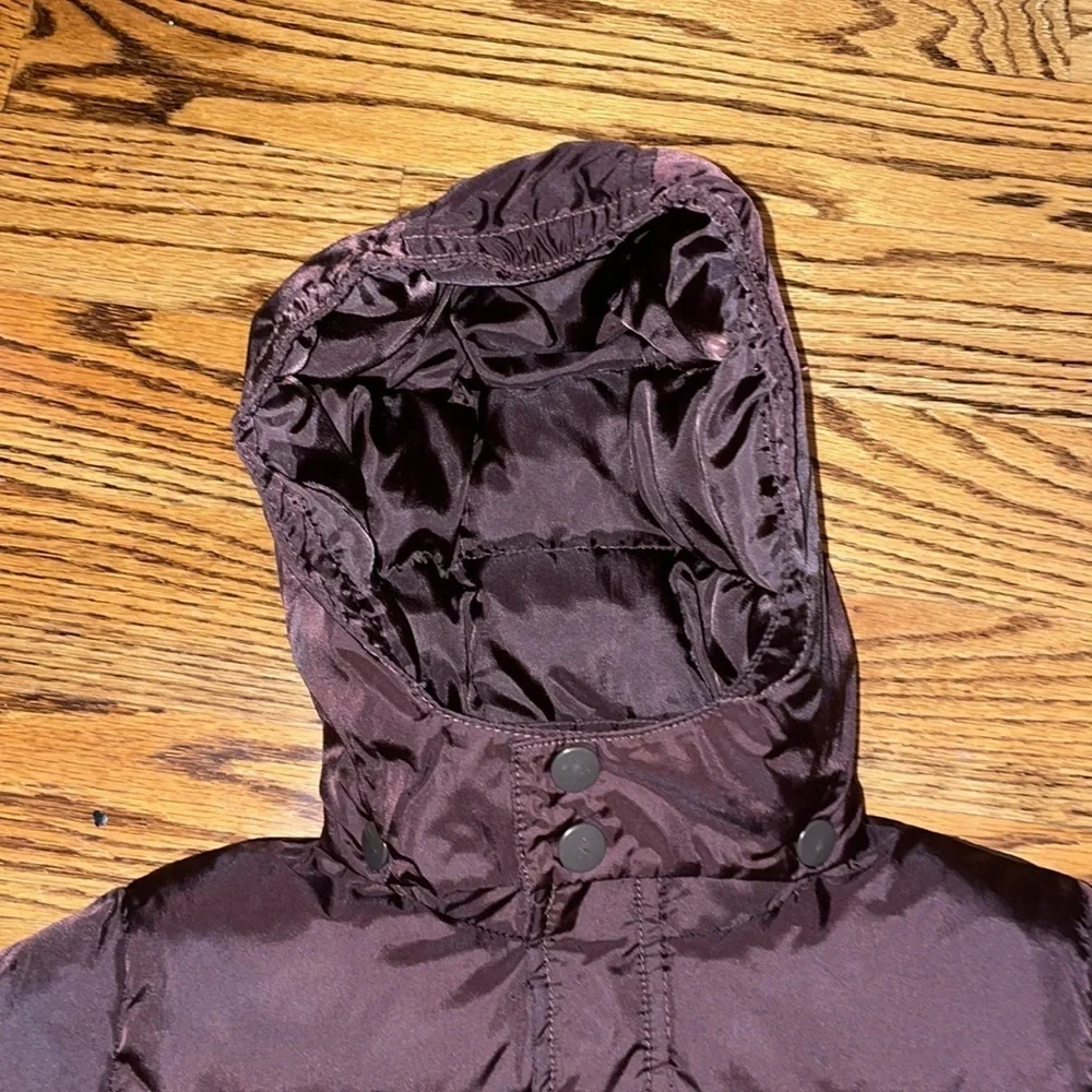 GYMBOREE ALPINE PATROL BROWN HOODED PUFFER JACKET boys size Small (5-6)